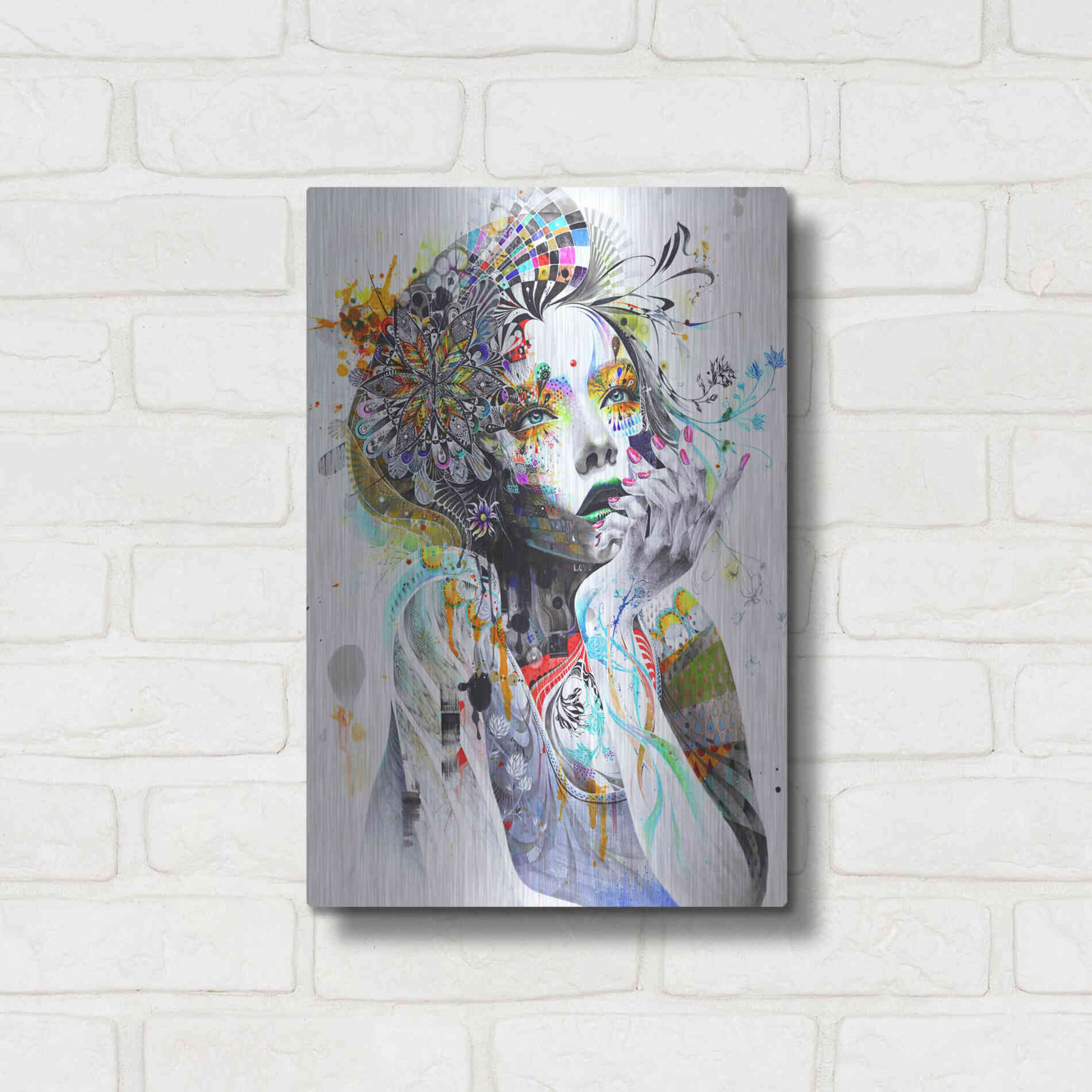 Luxe Metal Art 'Circulation' by MinJae, Metal Wall Art,12x16