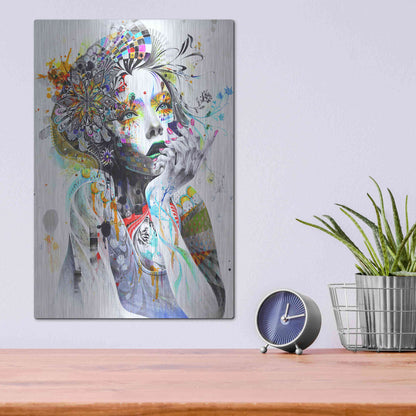 Luxe Metal Art 'Circulation' by MinJae, Metal Wall Art,12x16