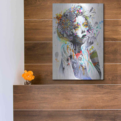 Luxe Metal Art 'Circulation' by MinJae, Metal Wall Art,12x16
