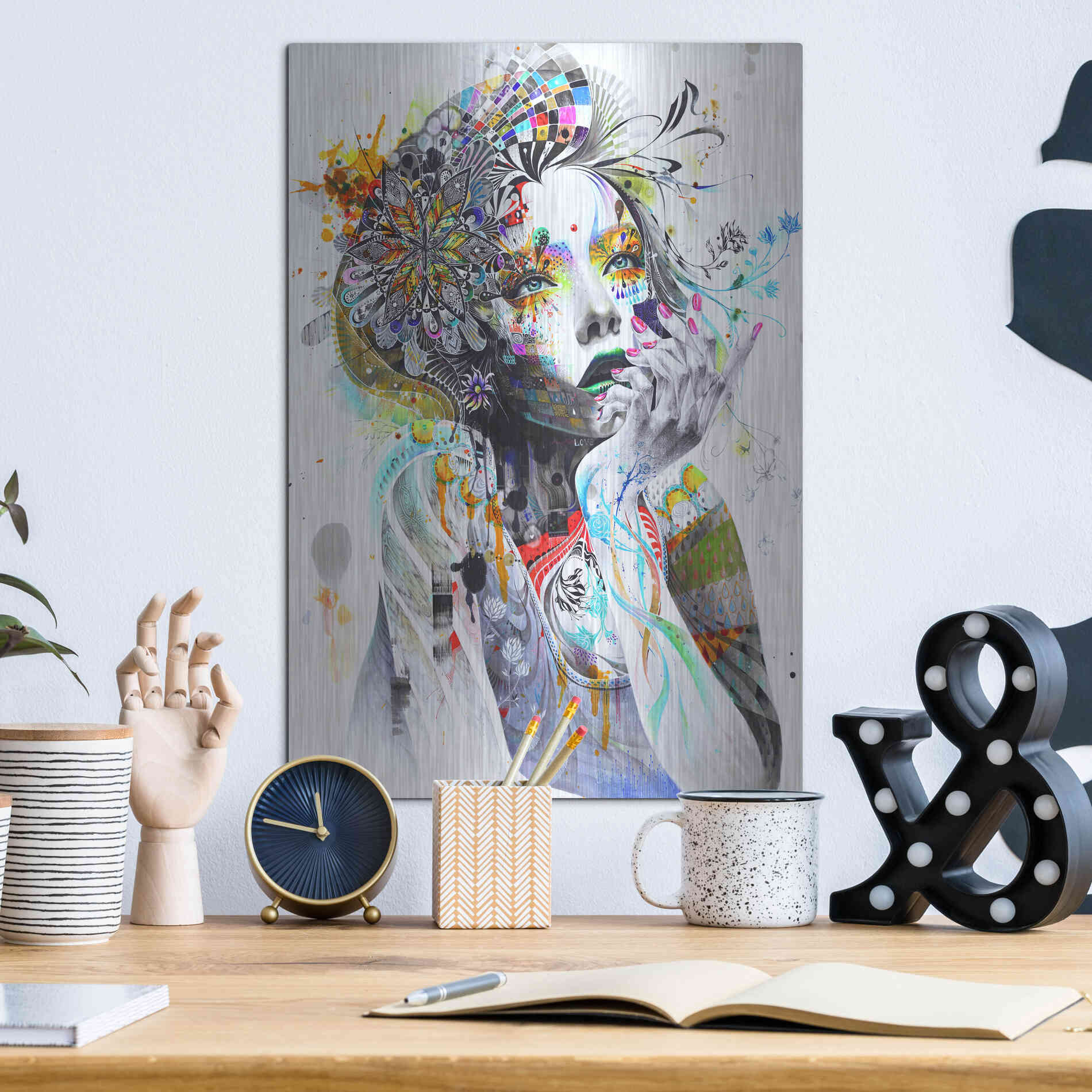 Luxe Metal Art 'Circulation' by MinJae, Metal Wall Art,12x16