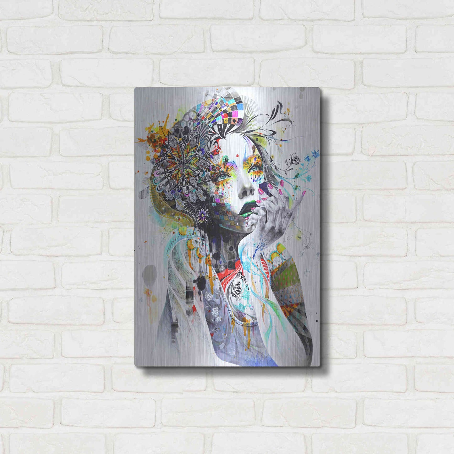 Luxe Metal Art 'Circulation' by MinJae, Metal Wall Art,16x24