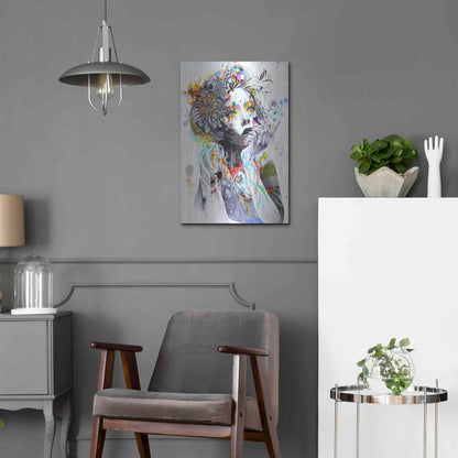 Luxe Metal Art 'Circulation' by MinJae, Metal Wall Art,16x24