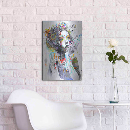 Luxe Metal Art 'Circulation' by MinJae, Metal Wall Art,16x24