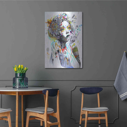 Luxe Metal Art 'Circulation' by MinJae, Metal Wall Art,24x36