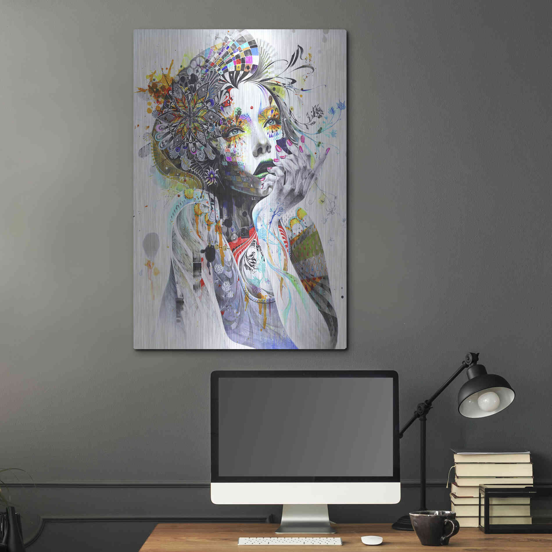 Luxe Metal Art 'Circulation' by MinJae, Metal Wall Art,24x36