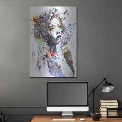 Luxe Metal Art 'Circulation' by MinJae, Metal Wall Art,24x36