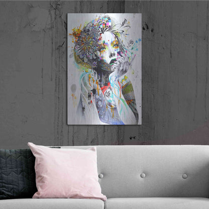 Luxe Metal Art 'Circulation' by MinJae, Metal Wall Art,24x36