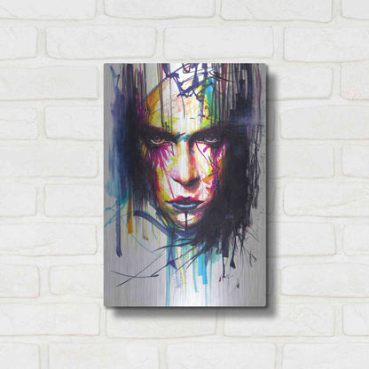 Luxe Metal Art 'Gaze 2' by MinJae, Metal Wall Art,12x16