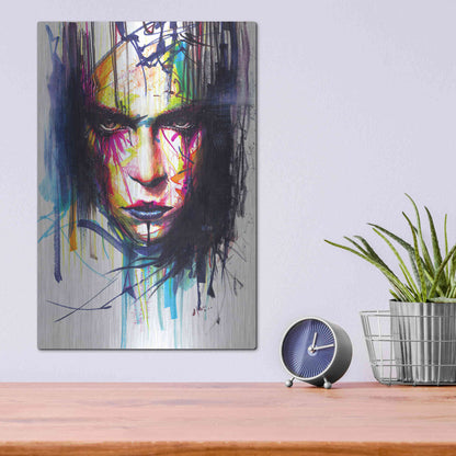 Luxe Metal Art 'Gaze 2' by MinJae, Metal Wall Art,12x16