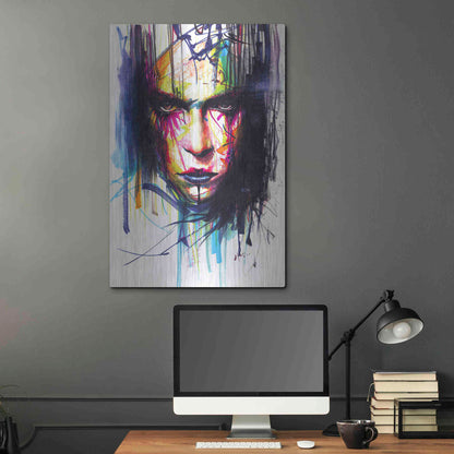 Luxe Metal Art 'Gaze 2' by MinJae, Metal Wall Art,24x36