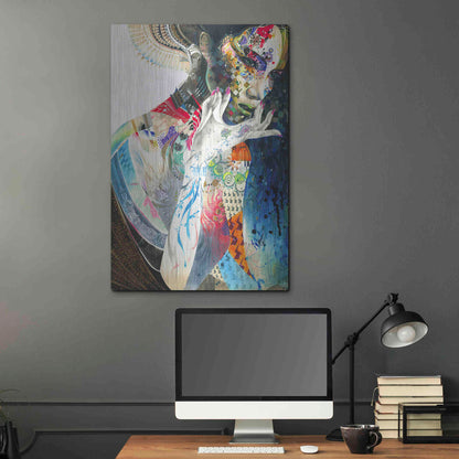 Luxe Metal Art 'Indian' by MinJae, Metal Wall Art,24x36