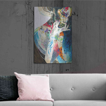 Luxe Metal Art 'Indian' by MinJae, Metal Wall Art,24x36