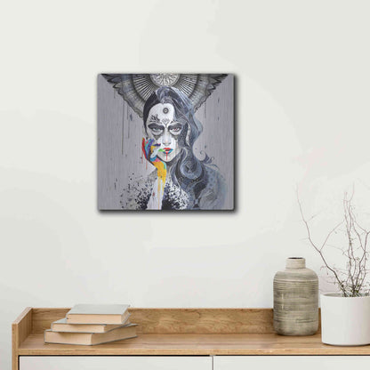 Luxe Metal Art 'Janus' by MinJae, Metal Wall Art,12x12