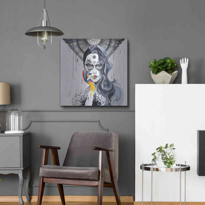 Luxe Metal Art 'Janus' by MinJae, Metal Wall Art,24x24