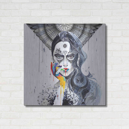 Luxe Metal Art 'Janus' by MinJae, Metal Wall Art,36x36