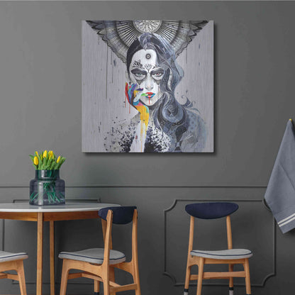 Luxe Metal Art 'Janus' by MinJae, Metal Wall Art,36x36