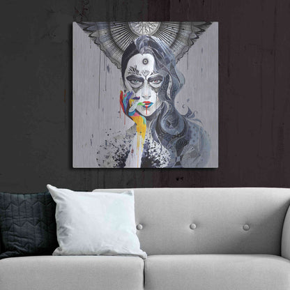 Luxe Metal Art 'Janus' by MinJae, Metal Wall Art,36x36