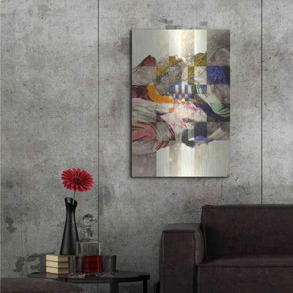 Luxe Metal Art 'Kiss ll' by MinJae, Metal Wall Art,24x36