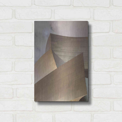 Luxe Metal Art 'Angles Disney Concert Hall' by Chris Moyer, Metal Wall Art,12x16