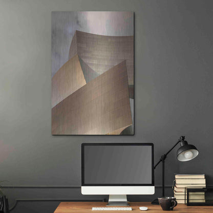 Luxe Metal Art 'Angles Disney Concert Hall' by Chris Moyer, Metal Wall Art,24x36