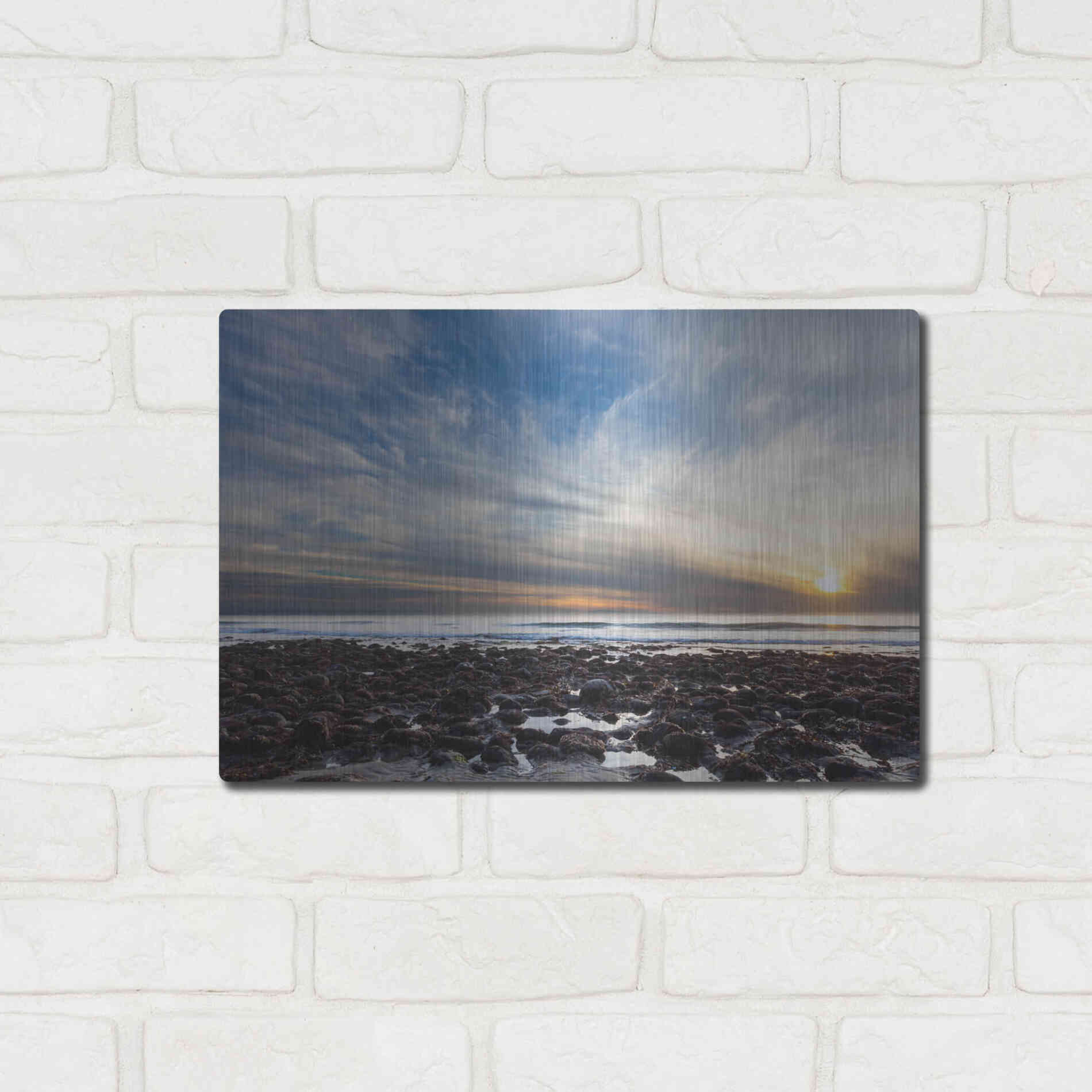 Luxe Metal Art 'Beholding' by Chris Moyer, Metal Wall Art,16x12