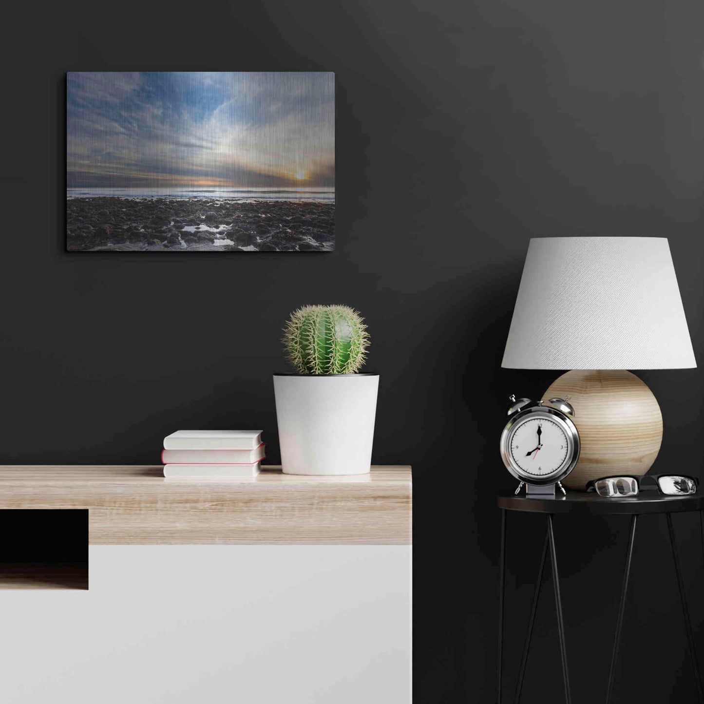 Luxe Metal Art 'Beholding' by Chris Moyer, Metal Wall Art,24x16