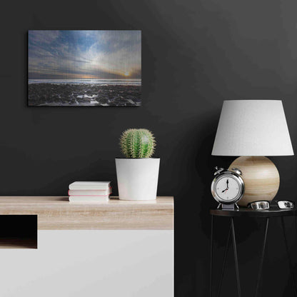 Luxe Metal Art 'Beholding' by Chris Moyer, Metal Wall Art,24x16