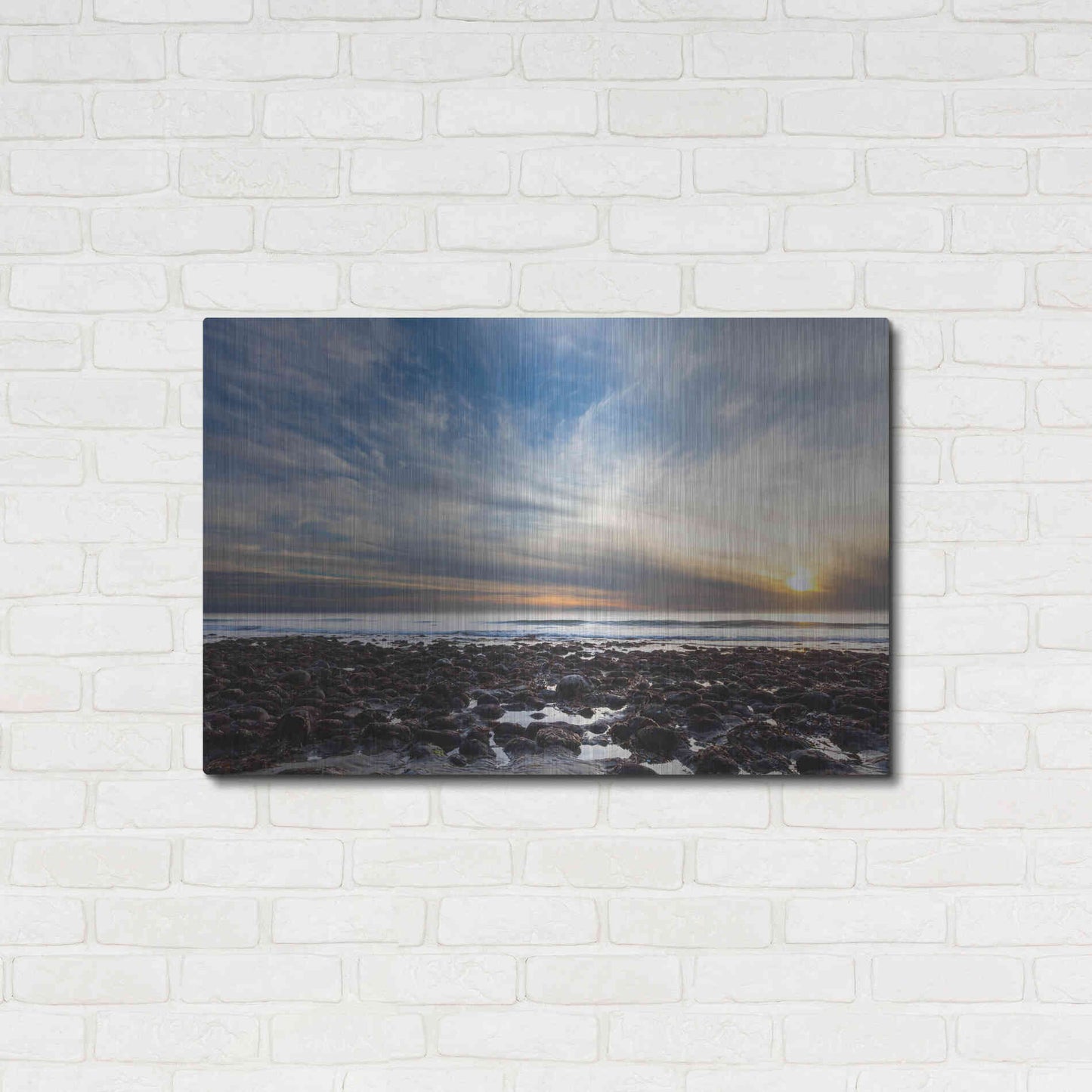 Luxe Metal Art 'Beholding' by Chris Moyer, Metal Wall Art,36x24