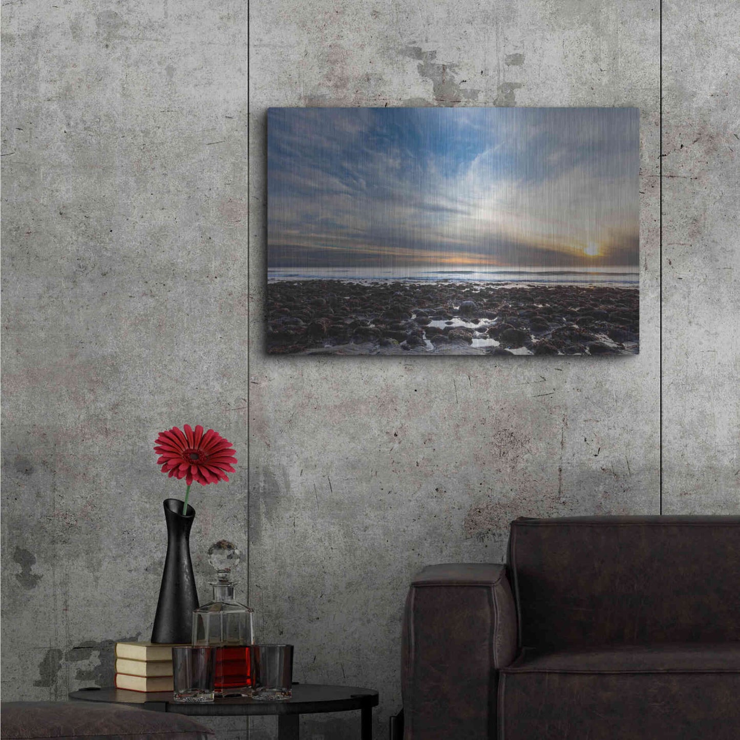 Luxe Metal Art 'Beholding' by Chris Moyer, Metal Wall Art,36x24