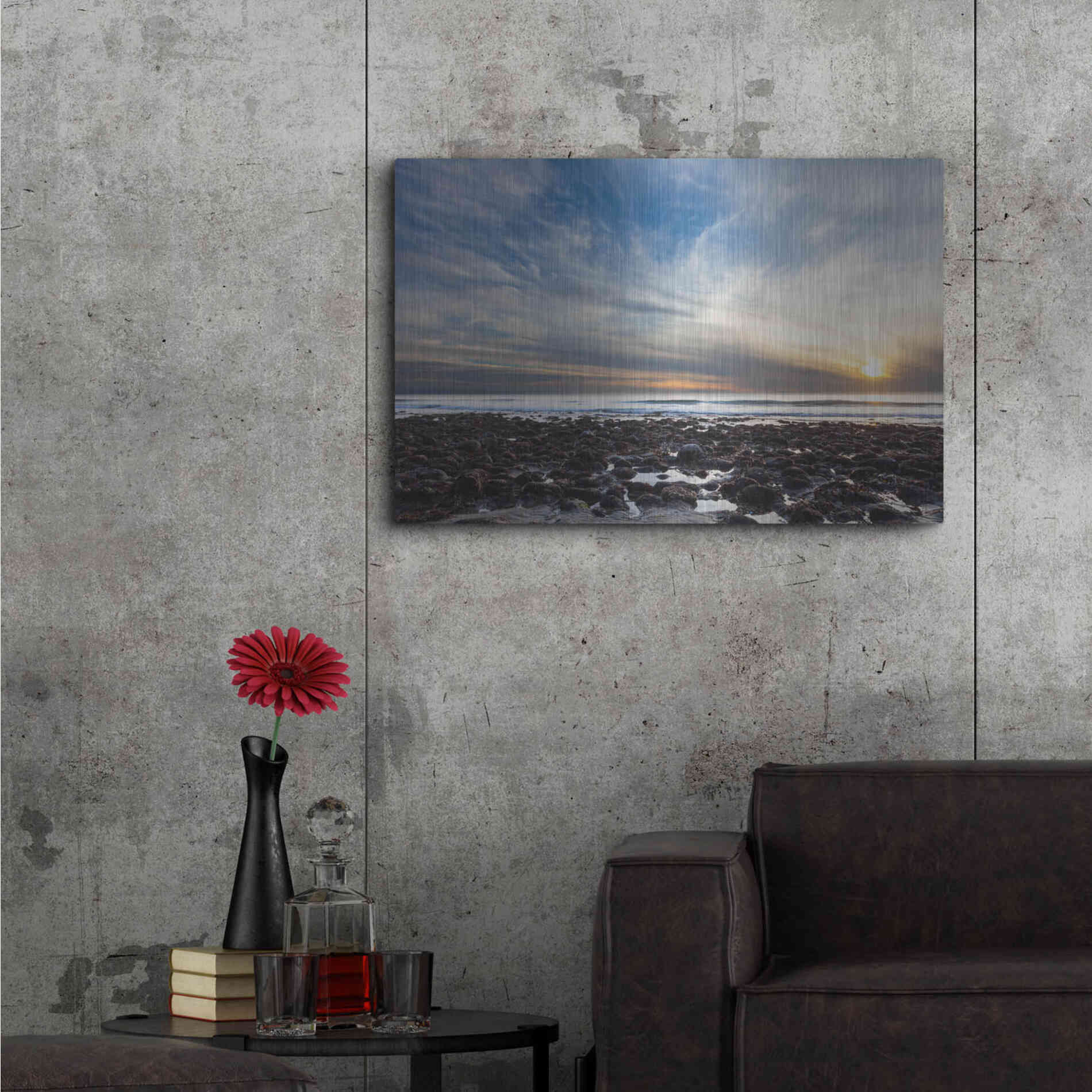 Luxe Metal Art 'Beholding' by Chris Moyer, Metal Wall Art,36x24