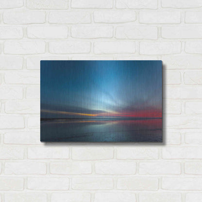 Luxe Metal Art 'Blue Hour' by Chris Moyer, Metal Wall Art,24x16