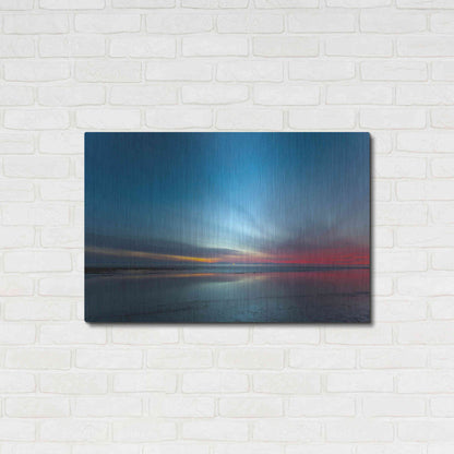 Luxe Metal Art 'Blue Hour' by Chris Moyer, Metal Wall Art,36x24