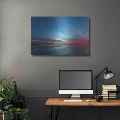 Luxe Metal Art 'Blue Hour' by Chris Moyer, Metal Wall Art,36x24