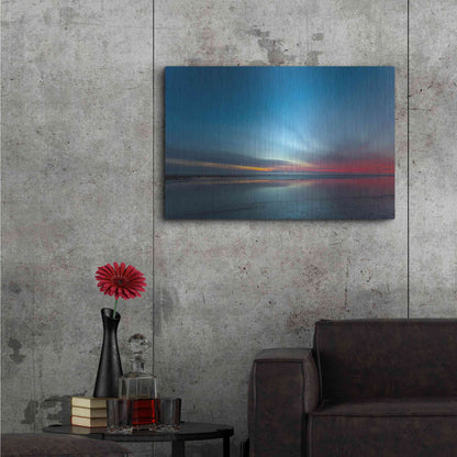 Luxe Metal Art 'Blue Hour' by Chris Moyer, Metal Wall Art,36x24