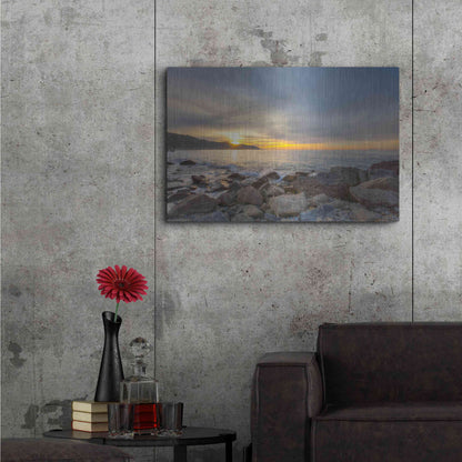 Luxe Metal Art 'Breaking Day' by Chris Moyer, Metal Wall Art,36x24