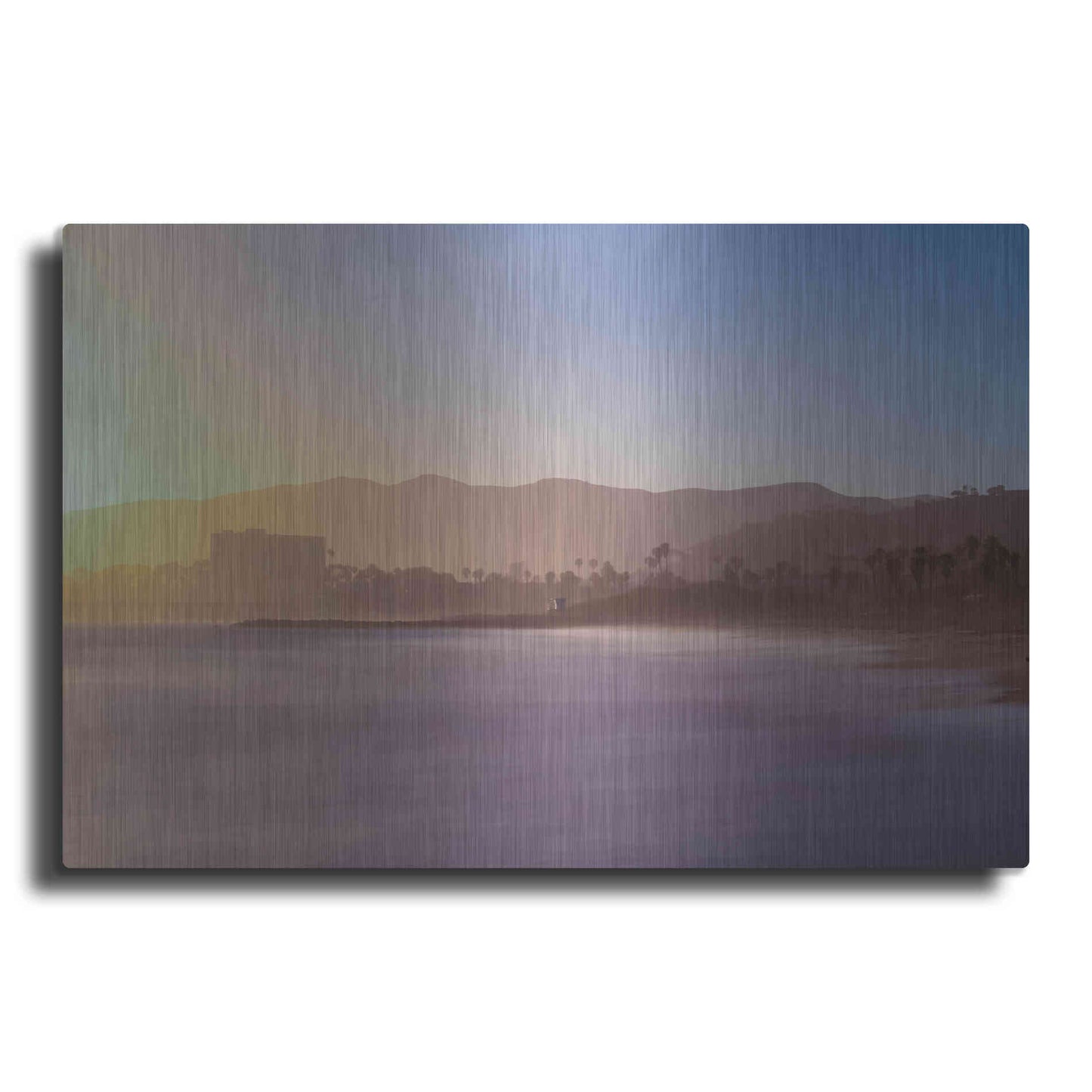 Luxe Metal Art 'Down the Beach' by Chris Moyer, Metal Wall Art