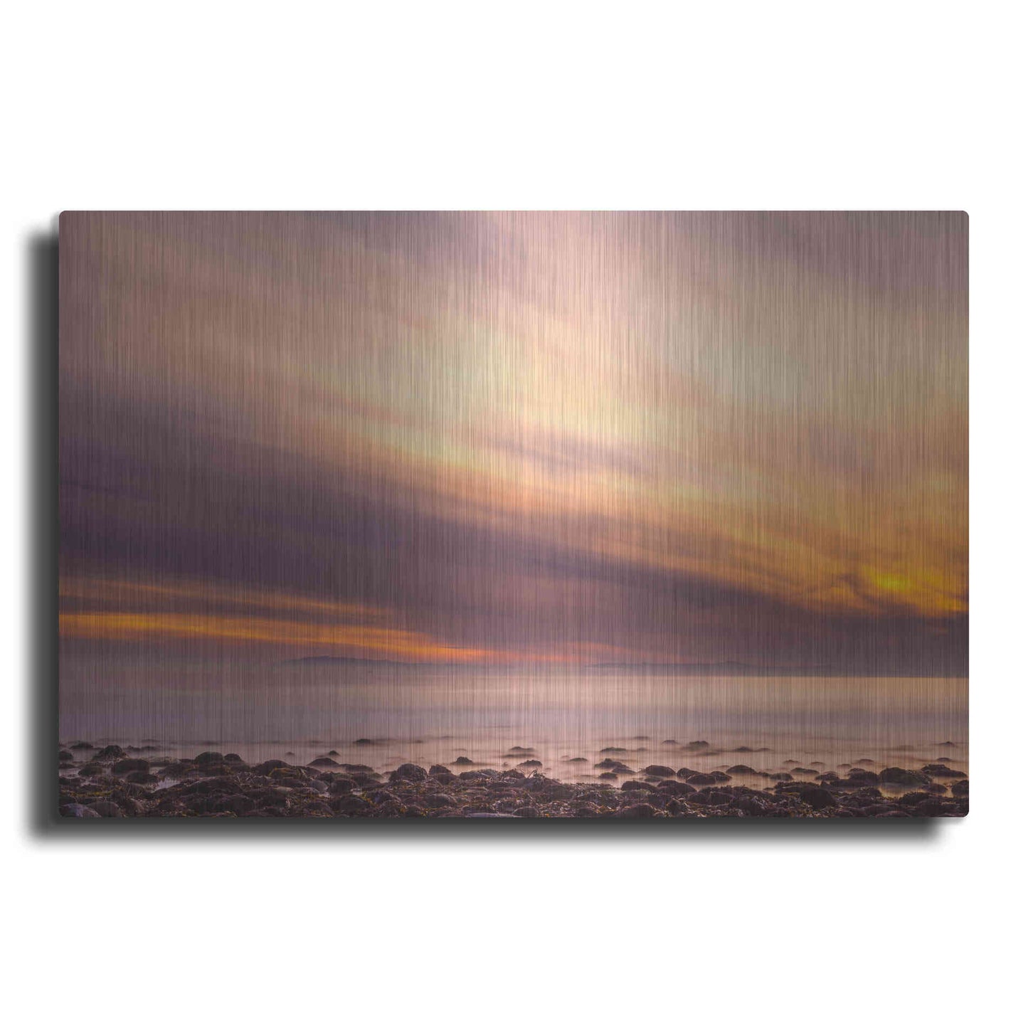 Luxe Metal Art 'Fire in the Sky' by Chris Moyer, Metal Wall Art