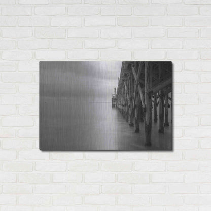 Luxe Metal Art 'Gaviota Pier' by Chris Moyer, Metal Wall Art,36x24