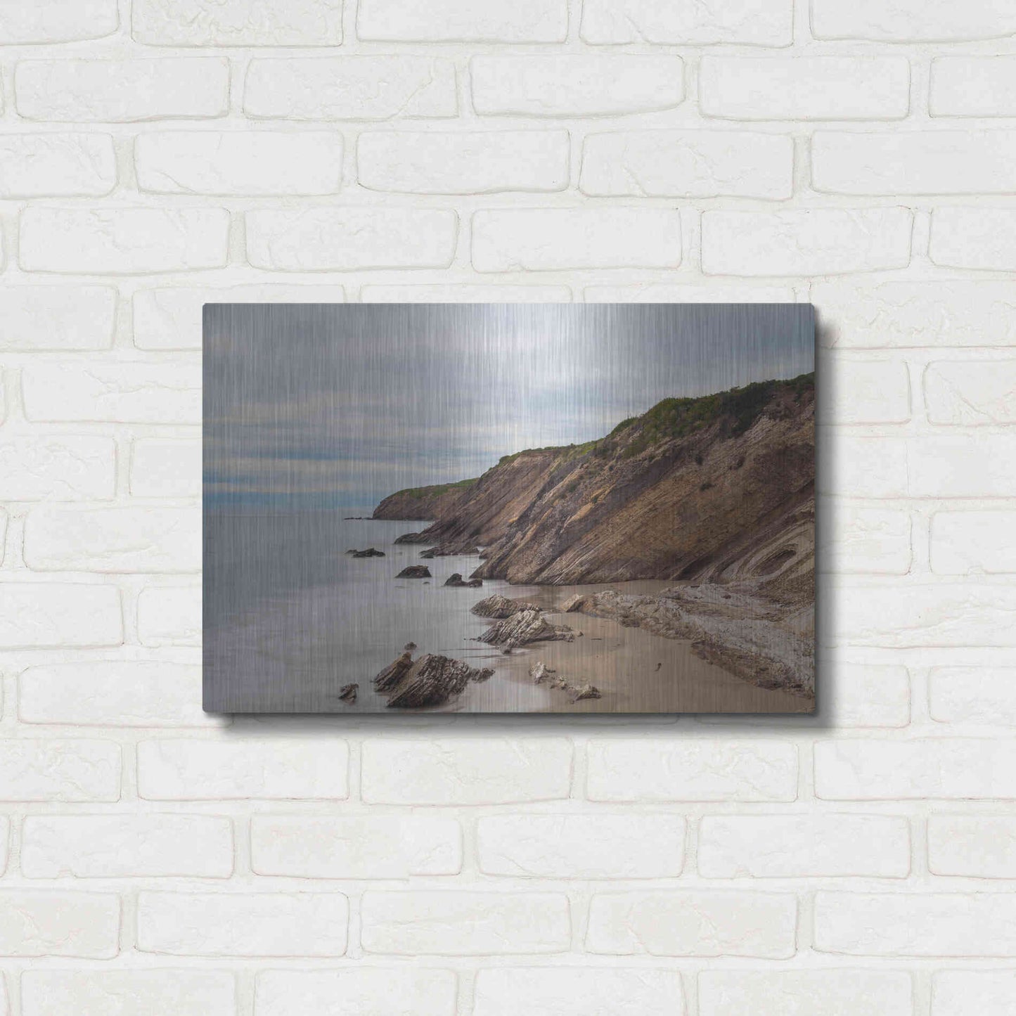 Luxe Metal Art 'Gaviota Shore' by Chris Moyer, Metal Wall Art,24x16