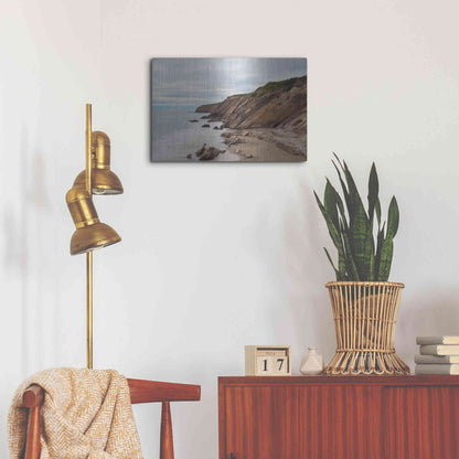 Luxe Metal Art 'Gaviota Shore' by Chris Moyer, Metal Wall Art,24x16