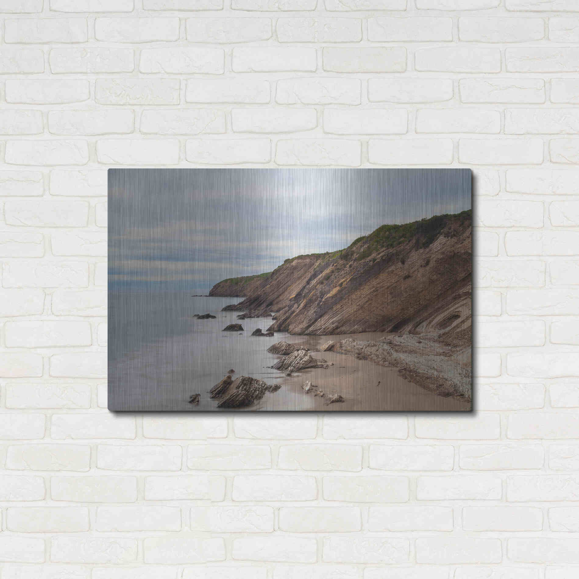 Luxe Metal Art 'Gaviota Shore' by Chris Moyer, Metal Wall Art,36x24