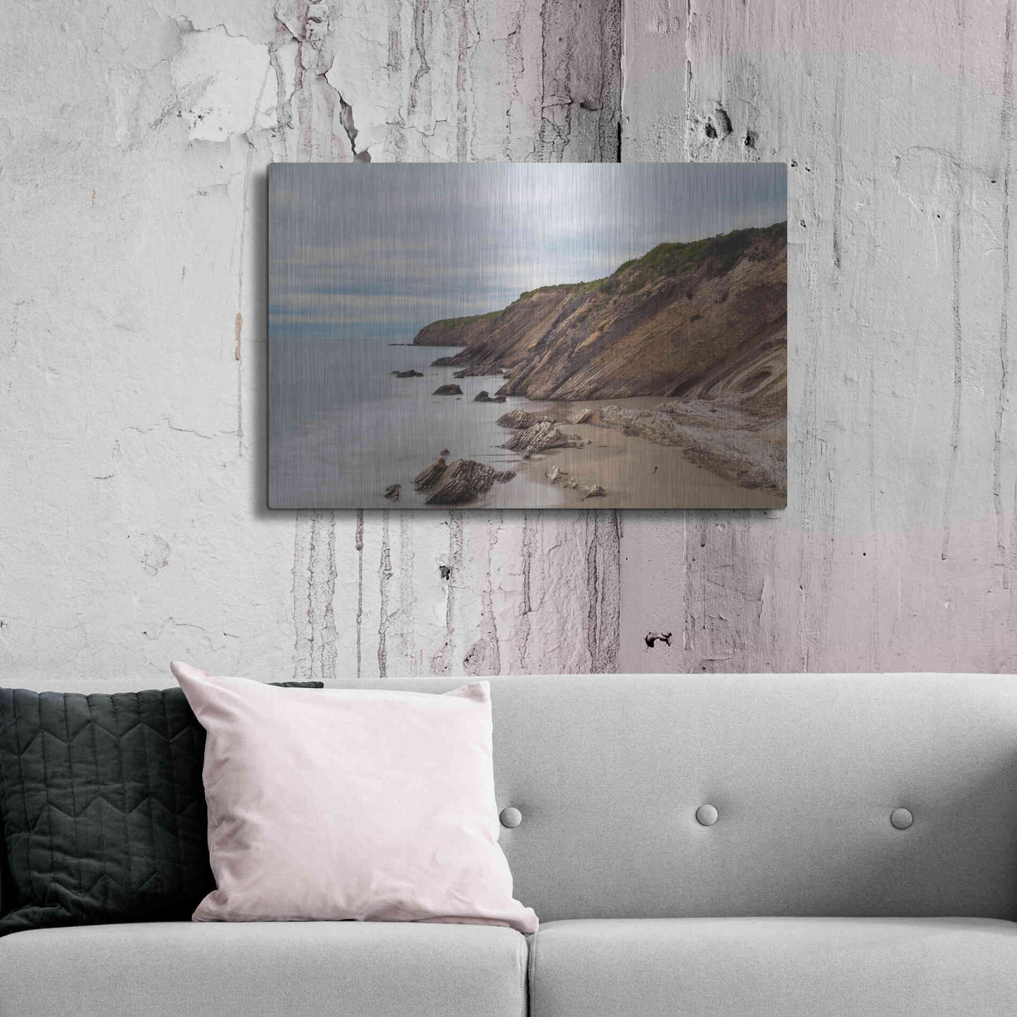 Luxe Metal Art 'Gaviota Shore' by Chris Moyer, Metal Wall Art,36x24