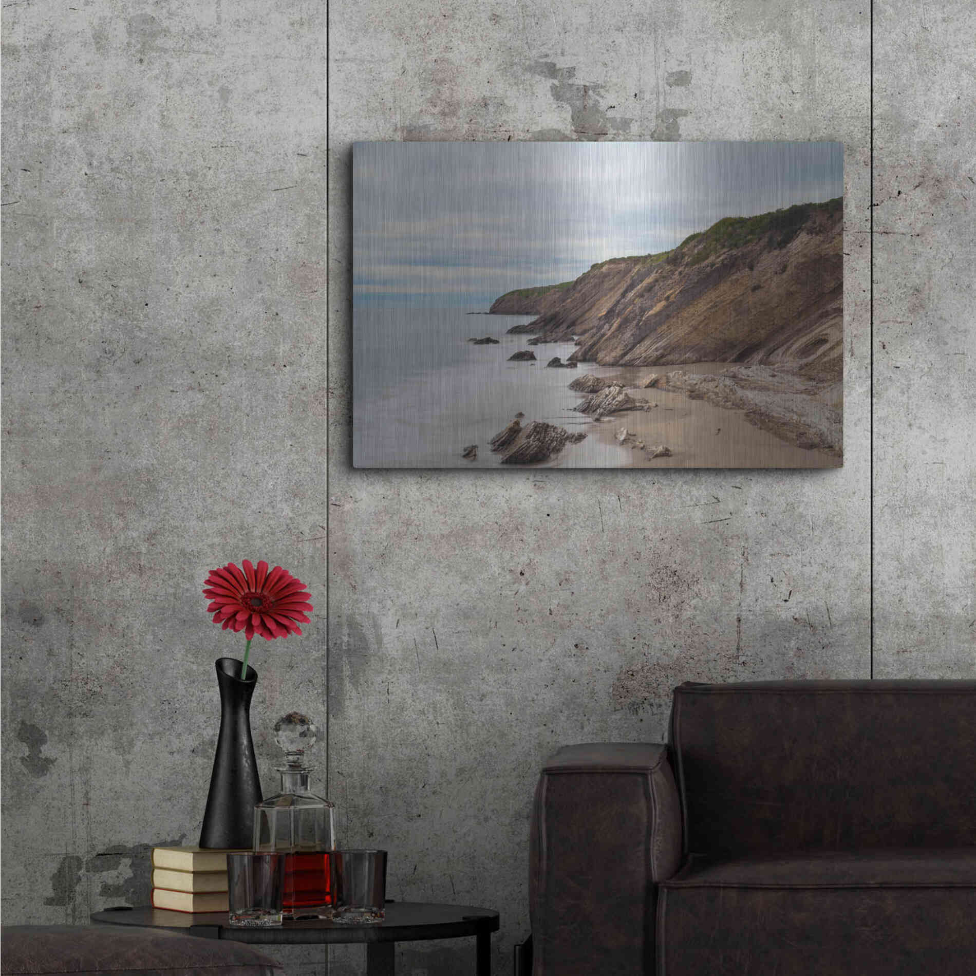 Luxe Metal Art 'Gaviota Shore' by Chris Moyer, Metal Wall Art,36x24