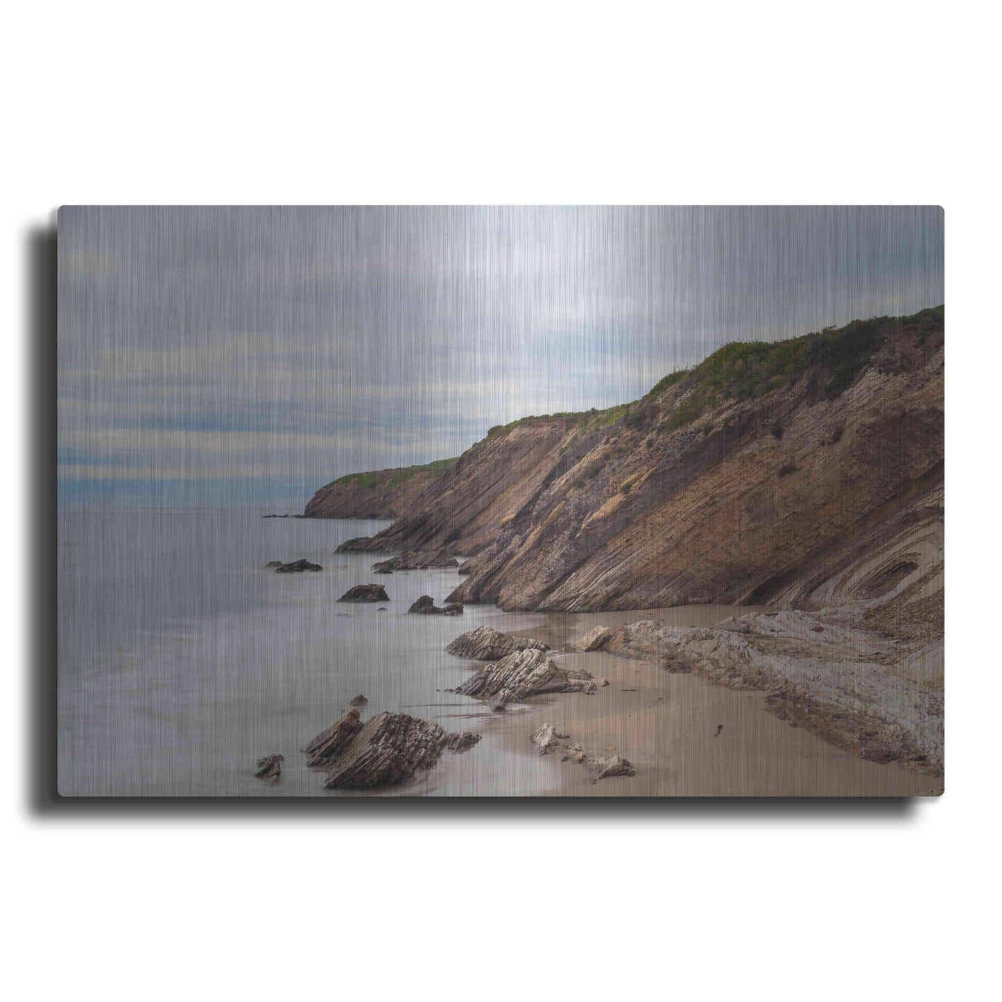 Luxe Metal Art 'Gaviota Shore' by Chris Moyer, Metal Wall Art