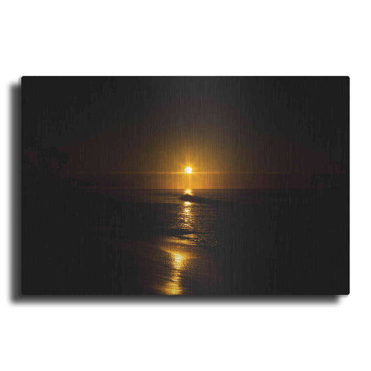 Luxe Metal Art 'Golden Sunrise' by Chris Moyer, Metal Wall Art