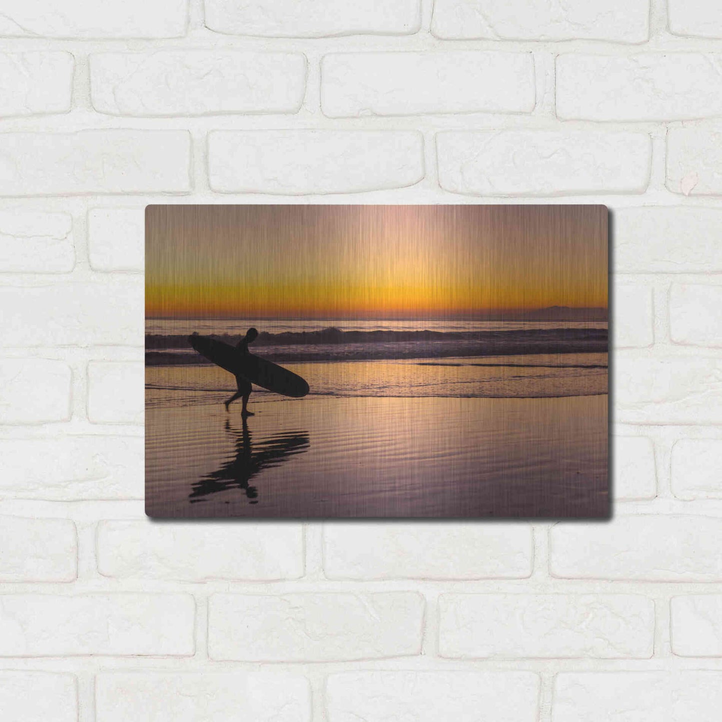 Luxe Metal Art 'Heading Home' by Chris Moyer, Metal Wall Art,16x12