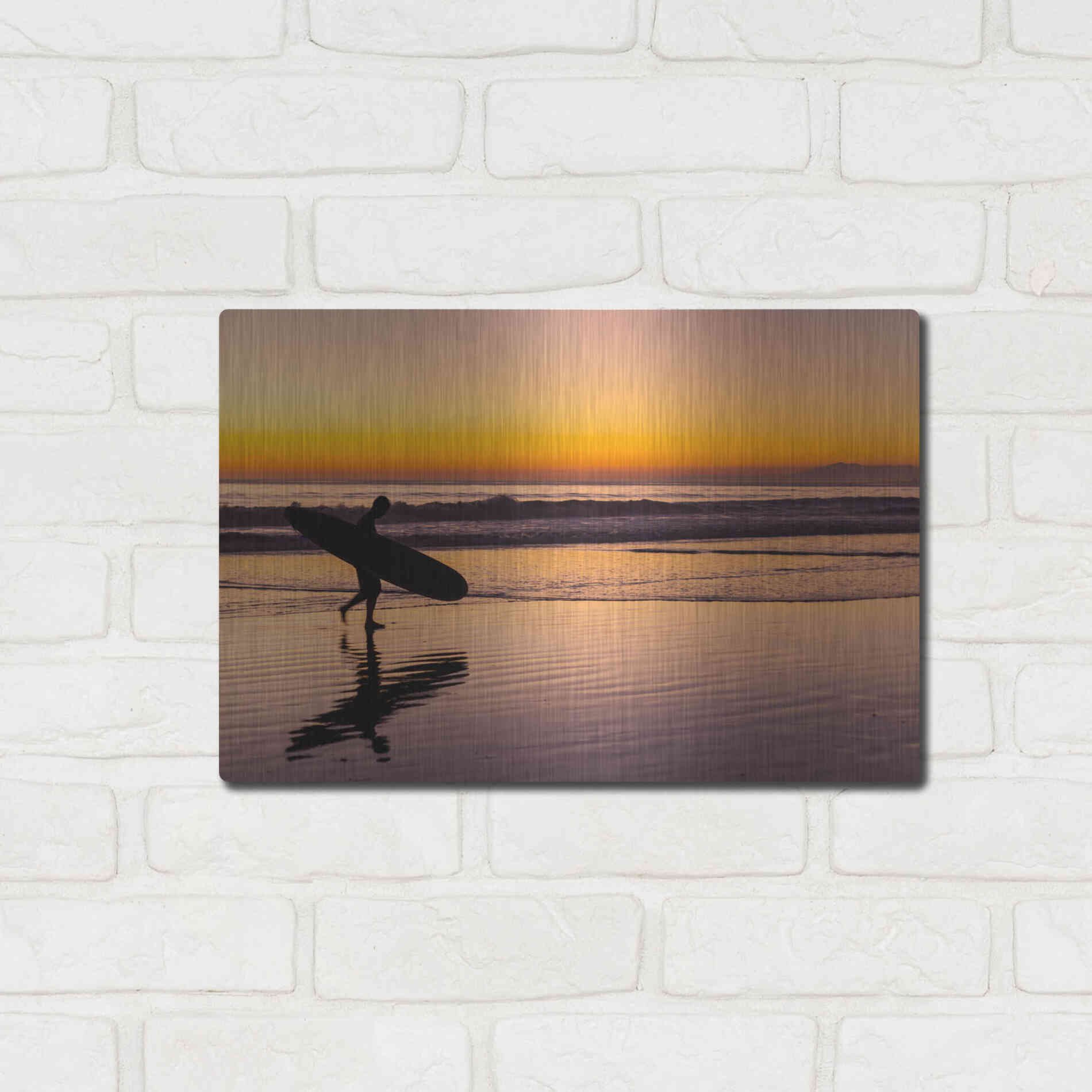 Luxe Metal Art 'Heading Home' by Chris Moyer, Metal Wall Art,16x12