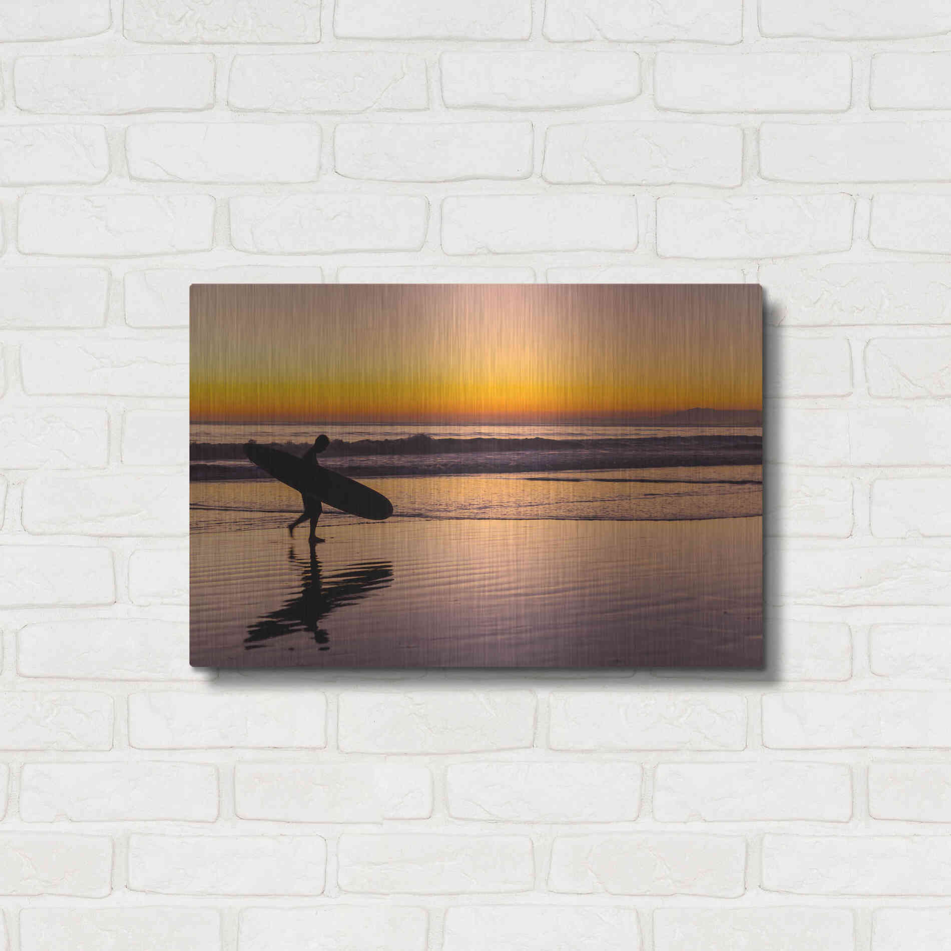 Luxe Metal Art 'Heading Home' by Chris Moyer, Metal Wall Art,24x16