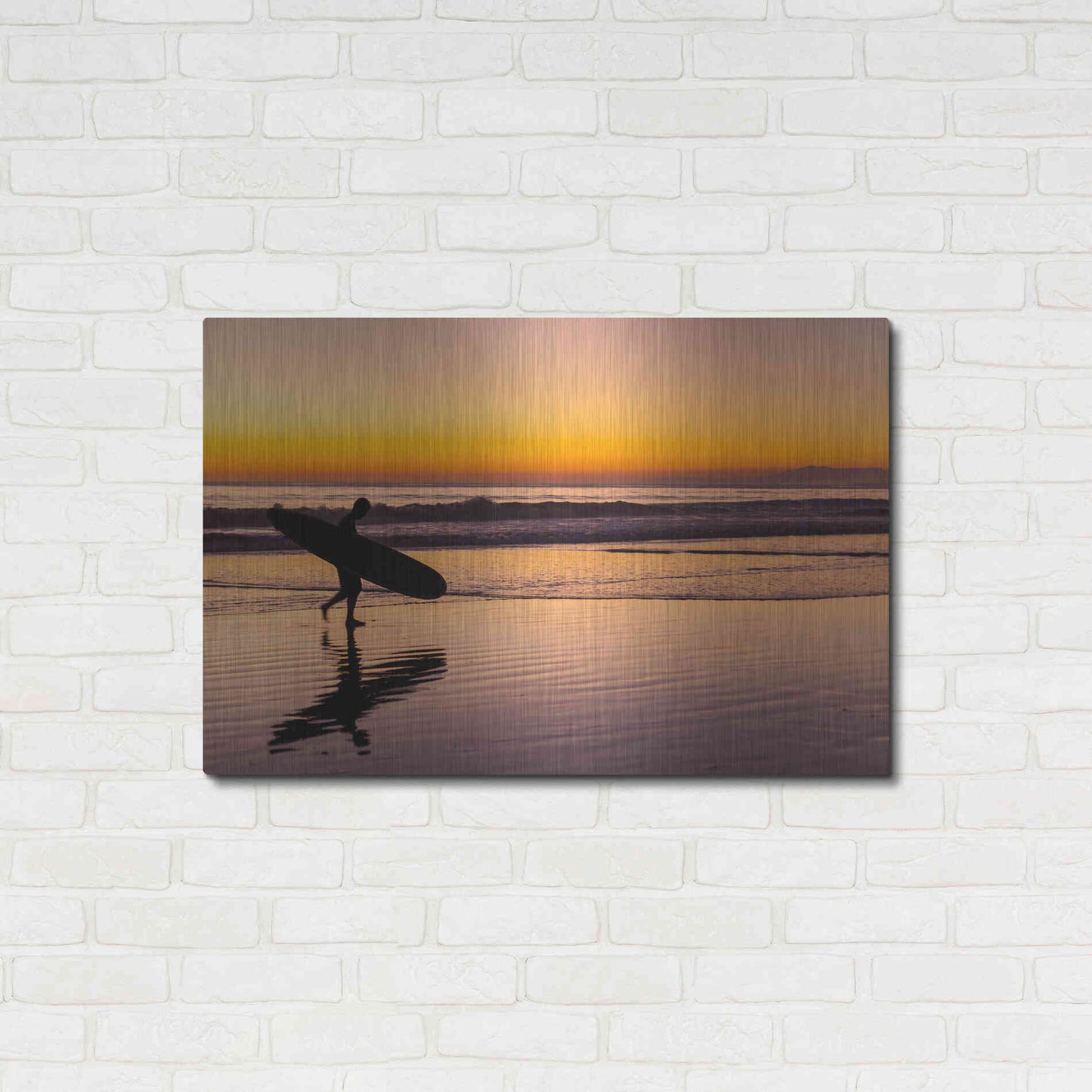 Luxe Metal Art 'Heading Home' by Chris Moyer, Metal Wall Art,36x24