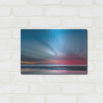 Luxe Metal Art 'Last Light' by Chris Moyer, Metal Wall Art,16x12